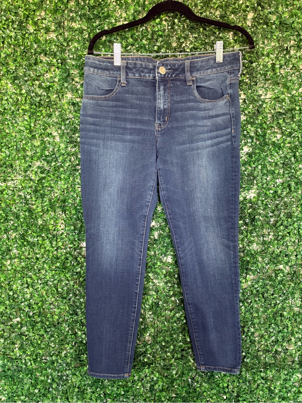 American Eagle Outfitters Medium Wash Skinny Jeggings Jeans size 12 short